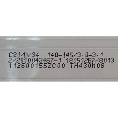 KIT DE LEDS PARA TV WESTINGHOUSE ( 3 PZ ) / NUMERO DE PARTE 303TH430038 / TFMT43D08-ZC23AG-04 / E469119 / 112600155ZC00 / MODELOS WD43UB4530 / WG43UX4100 / WE43UB4530 - Imagen 3