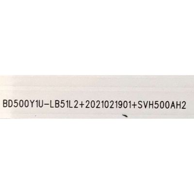 KIT DE LEDS PARA TV HISENSE ORIGINAL 4 PIEZAS / NUMERO DE PARTE SVH500AH2 / BXBT50Y13030080409F / BD500Y1U-LB51L2+2021021901+SVH500AH2 / 24647900 / CRH-BXBT50Y13030080409FREV1.1 / PANEL'S HD500Y1U51-T0L2/MX\GM\CKD3A\ROH / MODELOS 50A6G / 50C350KU - Imagen 3
