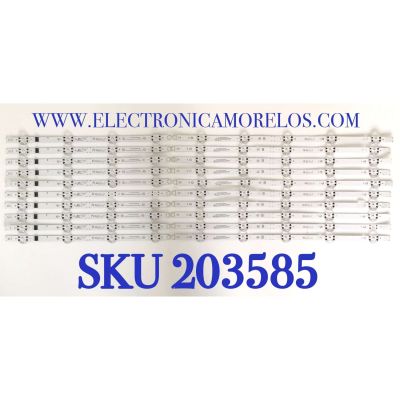 KIT DE LED´S PARA TV LG ( 20 pz ) / NUMERO DE PARTE EAV65011801 / EAV65011701 / PC66188B / PANEL NC820TQF-VXKH1 / MODELO 82UP8770PUA
