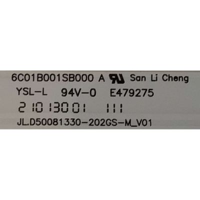 KIT DE LED'S PARA TV VIZIO ((3 PIEZAS)) / NUMERO DE PARTE JL.D50081330-202GS-M / JL.D50081330-202GS-M_V01 / 6C01B001SB000 A / 6C01B001SB000A / E479275 / PANEL V500DJ7-D03 REV.CT / MODELO V505-J09 / V505-J09 LIAIF9KX - Imagen 3