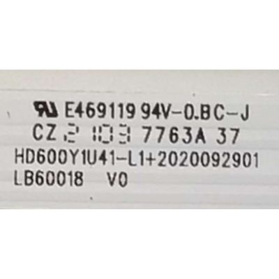 KIT DE LED'S PARA TV HISENSE ( 5PZ ) / NUMERO DE PARTE LB60018 / LB60018 V0 / HD600Y1U41-L1 / MODELO 60A6G - Imagen 3