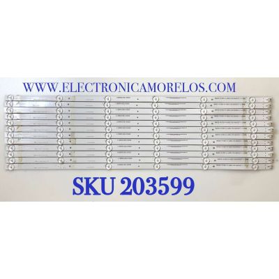 KIT DE LED'S PARA TV  ( 12PZ ) / NUMERO DE PARTE A-CNCF64D999 / 112601252/C003 / 20180527