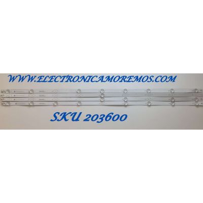 KIT DE LED'S PARA TV VIZIO ( 4 PZ ) / NUMERO DE PARTE JL.D50091330-202CS-M / JL.D50091330-2020DS-M V01 / LBM500M0901-HV-7 / MODELO D50X-G9 / V505-G9 / V505-H19 / V505-H9