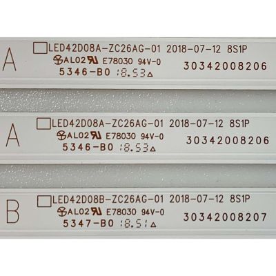 KIT DE LED'S PARA TV HITACHI ( 3 PZ ) / NUMERO DE PARTE 30342008206 / 30342008207 / LED42D08A-ZC26AG-01 / LED42D08B-ZC26AG-01 / E78030 / MODELO 43C61 - Imagen 2