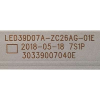 KIT DE LED'S JVC (3 PIEZAS) / NUMERO DE PARTE LED39D07A-ZC26AG-01E / LED39D07B-ZC26AG-01E / 30339007040E / 30339007041E / 190618BB04 / PANEL V400HJ9-PE1 / MODELO LT-40C591 - Imagen 3