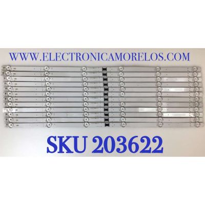 KIT DE LED'S PARA TV SONY ( 12 PZ ) / NUMERO DE PARTE LB6508M / LB6508M V0_00 / E465853 / 2C756 / PANEL YDBM065CCS11 / MODELO KD-65X85J / KD65X85J