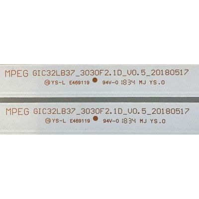 KIT DE LED'S PARA TV TCL (2 PIEZAS) / NUMERO DE PARTE 4C-LB3205-ZM01J / 4C-LB3205-ZM02J / GIC32LB37_3030F2.1D_V0.5_20180517 / GIC32LB37 / 20180517 / PANEL LVW320NDEL / MODELOS 32S321 / 32S325 - Imagen 2