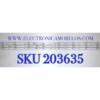 KIT DE LED'S PARA TV ( 3 PZ ) / NUMERO DE PARTE 30342008214 / 30342008215 LED42D08A-ZC56AG-03 / LED42D08B-ZC56AG-03 / E331251