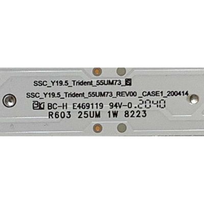 KIT DE LED'S PARA TV LG ( 4 PZ ) / NUMERO DE PARTE EAV65006601 / SSC_Y19.5_TRIDENT_55UM73 / PANNEL NC550DQG-ABHX3 /  200414 / MODELO 55UM73 / 55UN7300AUD - Imagen 3
