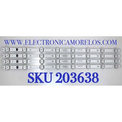 KIT DE LED'S PARA TV LG ( 4 PZ ) / NUMERO DE PARTE EAV65006601 / SSC_Y19.5_TRIDENT_55UM73 / PANNEL NC550DQG-ABHX3 /  200414 / MODELO 55UM73 / 55UN7300AUD