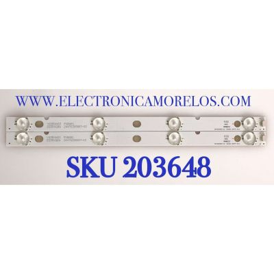 KIT DE LED'S PARA TV INSIGNIA ( 2 PZ ) / NUMERO DE PARTE 2447620560T-03 / AA023 / 2D01711 / Y83RXH83 / E83RXGBA / PXB6B1 / MODELO / NS-19D220NA16-A 