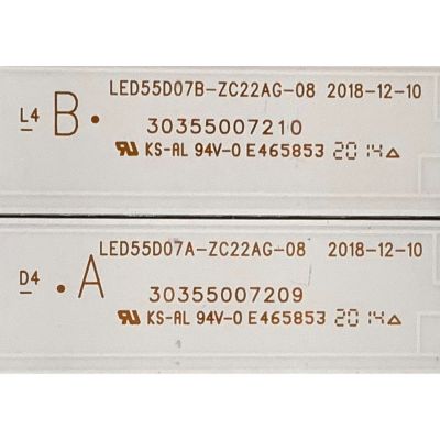KIT DE LED'S PARA TV RCA ( 10 PZ ) / NUMERO DE PARTE 30355007209 / 30355007210 / LED55D07B-ZC22AG-08 / LED55D07A-ZC22AG-08 / E465853 / 55000M86 / 55000M87 / MODELO RTRQ5522-US - Imagen 3