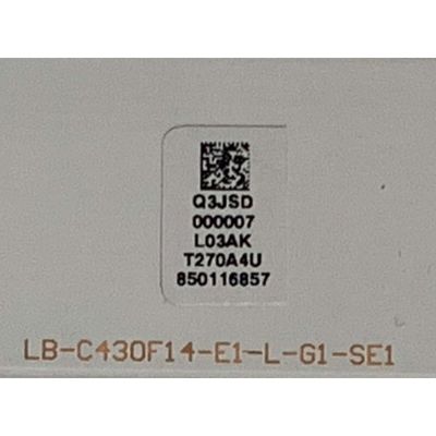KIT DE LED'S PARA HITACHI ( 8 PZ ) / NUMERO DE PARTE SVJ430A07 / SVJ430A07_REV07 / 150122 / GD43D2000 / E350839 / MODELO LE43A509 - Imagen 4