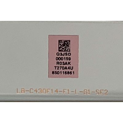 KIT DE LED'S PARA HITACHI ( 8 PZ ) / NUMERO DE PARTE SVJ430A07 / SVJ430A07_REV07 / 150122 / GD43D2000 / E350839 / MODELO LE43A509 - Imagen 3