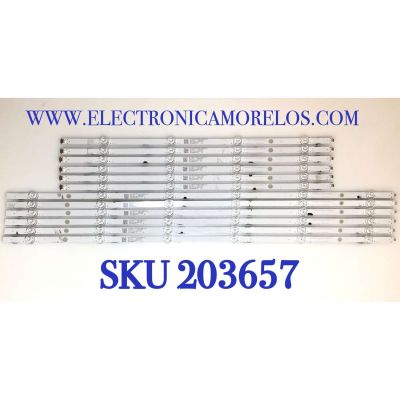 KIT DE LED'S PARA TV ONN ( 12 PZ ) / NUMERO DE PARTE LB-GM3030-GJ0D22656X10MB29 / E479275 / PANEL TPT650UA-QVN07.U / MODELO 100012587