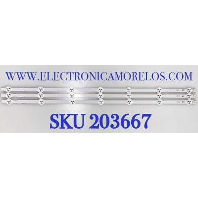 KIT DE LED'S PARA TV LG ( 3 PZ ) / NUMERO DE PARTE 6916L-1437A / 6916L-1438A / PANEL LC320DUE(SF)(R1) / MODELO 32LN5300-UB / 32LN5300-UB.BUSYLWM / MAS MODELOS EN DESCRIPCIÓN