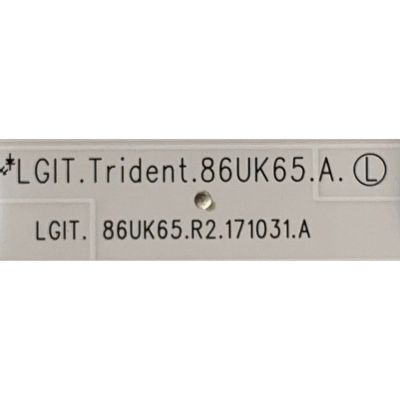 KIT DE LED'S PARA TV LG ( 12 PZ ) / NUMERO DE PARTE EAV64091902 / EAV64092002 / 180628 / 3PCM00800A / 86UK65 / PANEL HC860DQF-SLUR2-2112 / MODELO 86UM8070AUB - Imagen 3
