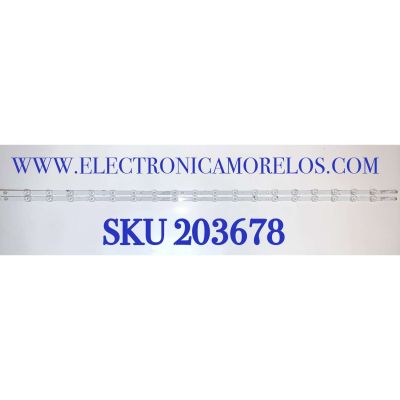 KIT DE LED'S PARA TV VIZIO ( 2 PZ ) / NUMERO DE PARTE  LB-GM3030-GJVIZIO582X18VB10-J / LB-GM3030-GJVIZI0582X18VB10-J / 58VB40 / PANEL TPT580B5-U1T01.D / MODELO V585X-H1 / V585X-H1 LTCHB9AW / V585-H11 / V585-H11 LTCDZIOW 