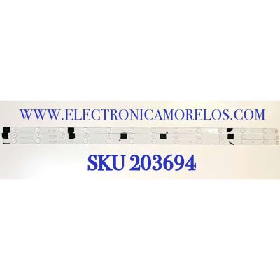 KIT DE LED'S PARA TV ( 3 PZ ) / NUMERO DE PARTE IC-A-VZAA43D985 / E466169 / 098101003152 / MODELO 43T10-S0G