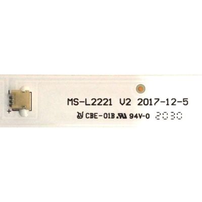 KIT DE LED'S PARA TV SCEPTRE (5 PIEZAS) / NUMERO DE PARTE MS-L2221 V2 / MS-L2221 / 1.17.01.0000010-000 / E78030 / PANEL DXCV500U1-T01-V03 / DISPLAY CC500PV7D VER.02 / MODELOS W50 TBTV58HA / W50 U515CV-UMKR / W50 U515CV-UMS / W50 U515CV-U - Imagen 3
