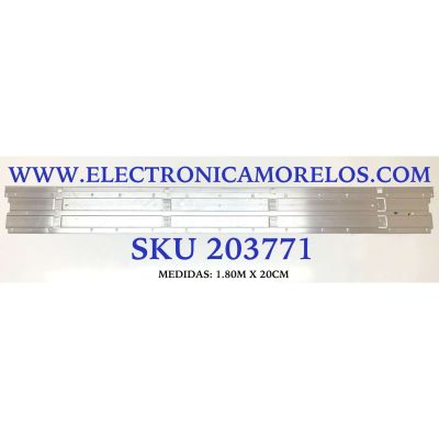 LED PARA TV SAMSUNG QLED / NUMERO DE PARTE BN96-50387A / BN61-16159A / Q7060T / LM41-00861A / L1_Q7060T_H2_DUM_S46(1)_R1.3_TC9_100_LM41-00861A / PANEL CY-RT082FGLV2H / MODELOS QN82Q7 / QN82Q6 / QN82Q6DTAFXZA / QN82Q70TAFXZA / ((MEDIDAS 1.80M X 20CM))