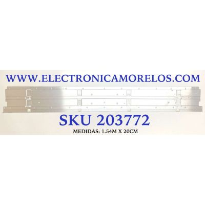 LED PARA TV SAMSUNG QLED / NUMERO DE PARTE BN96-51713A / BN61-17294X001 / L1-Q7060T_G0_DUM_S19(2)_R1 0_U3G_100_LM41-01010A / L1-Q7060T_G0_DUM_S19(2)_R1  / 0_U3G_100_LM41-01010A / LM41-01010A / MODELOS QN70Q6D / QN70Q60 / QN70Q70 / (MEDIDAS 1.54M x 20CM)