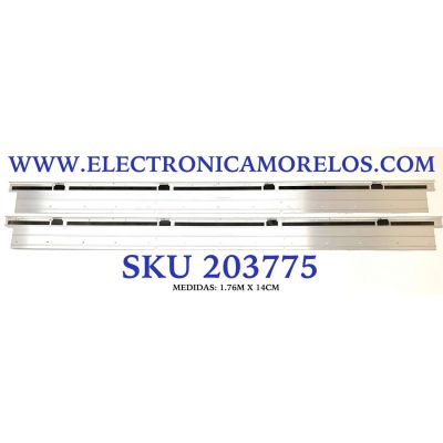 KIT DE LED'S PARA TV SONY (2 PIEZAS) / NUMERO DE PARTE 61.P2G01G002 / 7020PKG / 131107 / LG INNOTEK 79INCH 7020PKG 48EA_CAN REV0.2 131107 / PANEL YD4S790LT / MODELO XBR-79X900B / XBR79X900B / (MEDIDAS 1.76M x 14CM)