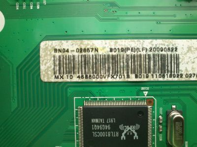 MAIN PARA TV SAMSUNG / NUMERO DE PARTE BN94-02657N / BN97-03201J / BN41-01170C / BN9402657N / PANEL LTF460HF08-B06 / MODELO UN46B6000 / UN46B6000VFXZA SQ01 - Imagen 2